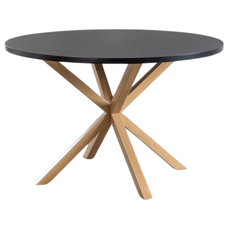 Mesa Redonda Equiz Negro 120cm | Comedor u Oficina