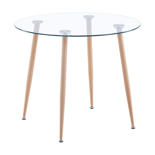 Mesa Redonda Nórdica Lagos| Vidrio Templado| Hogar | Oficina
