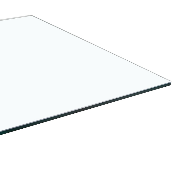 Mesa Rectangular Romina 140x80 | Moderna | Vidrio Templado | Dorado