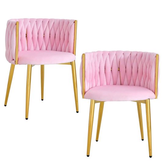 Pack 2 Mizzi Vlevet Rosada | Sala, Dormitorio u Oficina