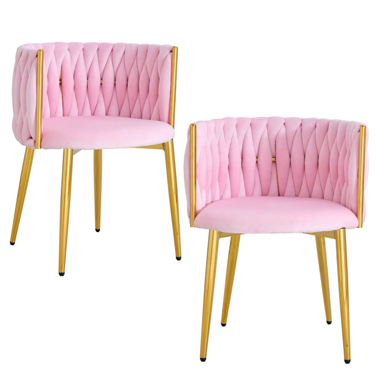 Pack 2 Mizzi Vlevet Rosada | Sala, Dormitorio u Oficina