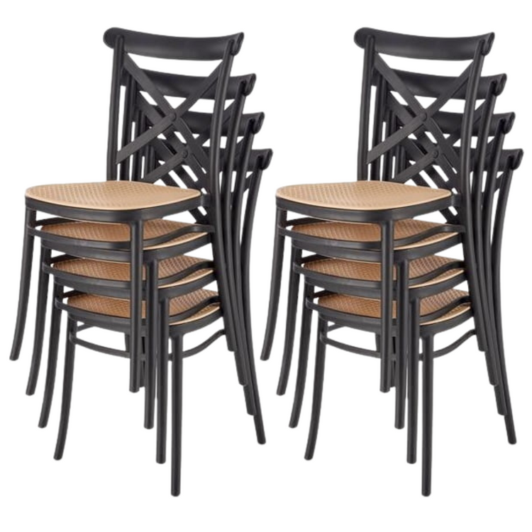 Silla Exterior Valentino | Cómoda, Apilable y Resistente