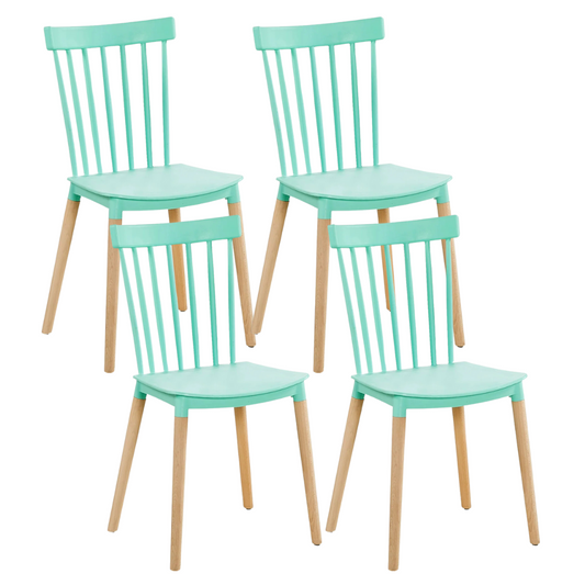 Pack 4 Sillas Windsor Mentas | Diseño Clásico & Cómodo