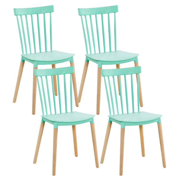 Pack 4 Sillas Windsor Mentas | Diseño Clásico & Cómodo