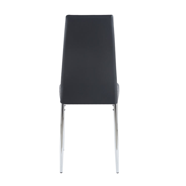 Silla Dining | Ecuero & Metal Cromado