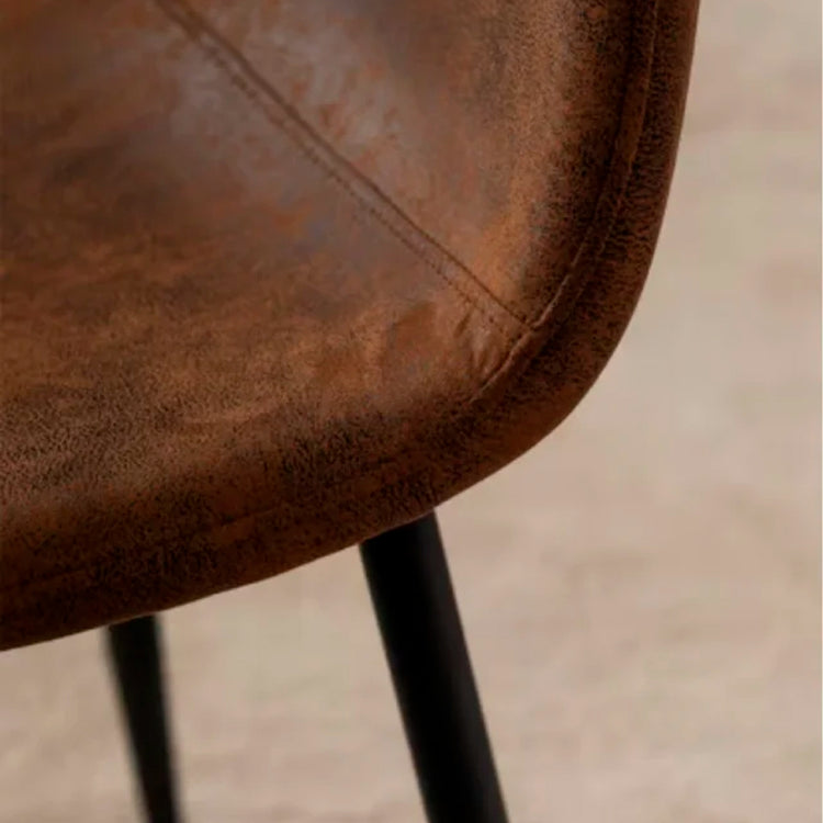 Pack 4 Silla Isidora Ecocuero Café | Elegancia y Comodidad