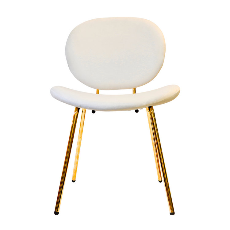 Pack 4 Sillón Angelica Velvet Beige | Sala, Dormitorio u Oficina