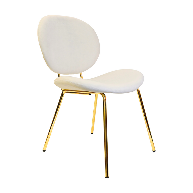 Pack 4 Sillón Angelica Velvet Beige | Sala, Dormitorio u Oficina