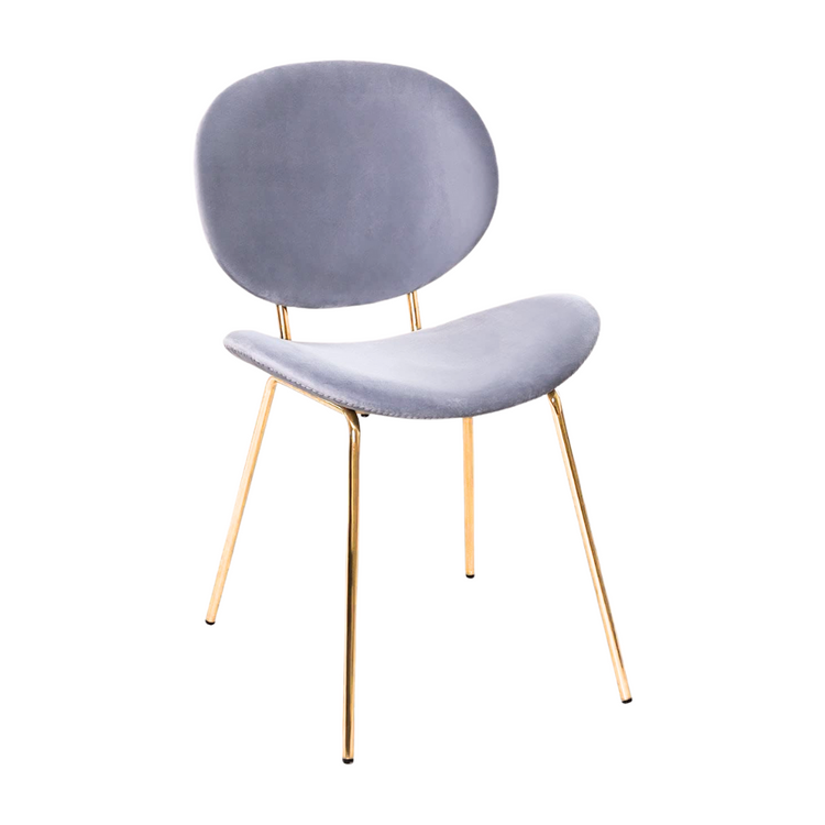 Sillón Angelica Gris | Terciopelo | Diseño Único