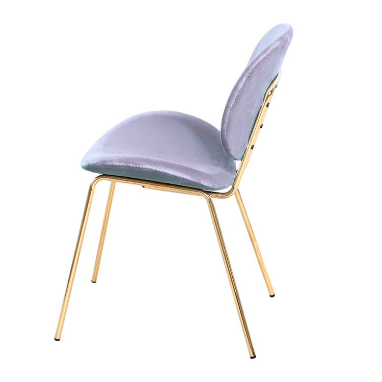 Sillón Angelica Gris | Terciopelo | Diseño Único