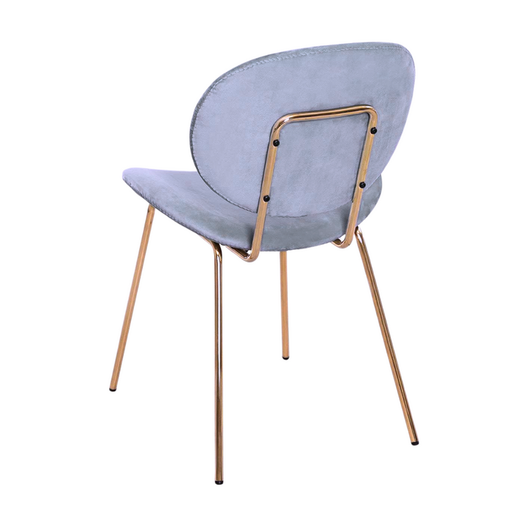 Pack 4 Sillón Angelica Velvet Gris | Sala, Dormitorio u Oficina