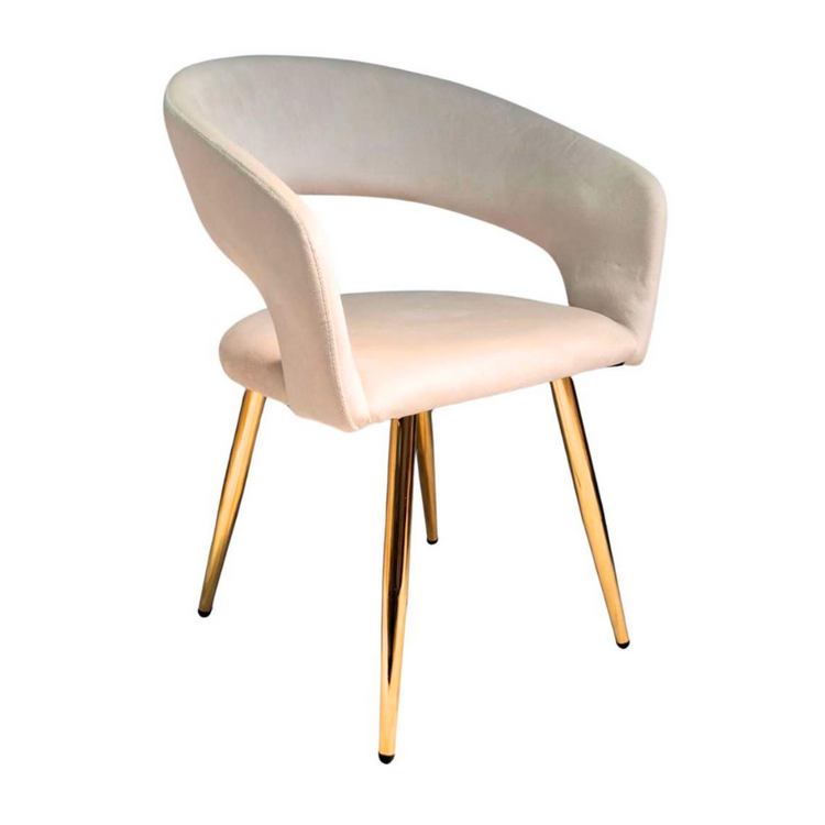 Sitial Sillón Siena Beige | Comodidad y Resistencia en Terciopelo