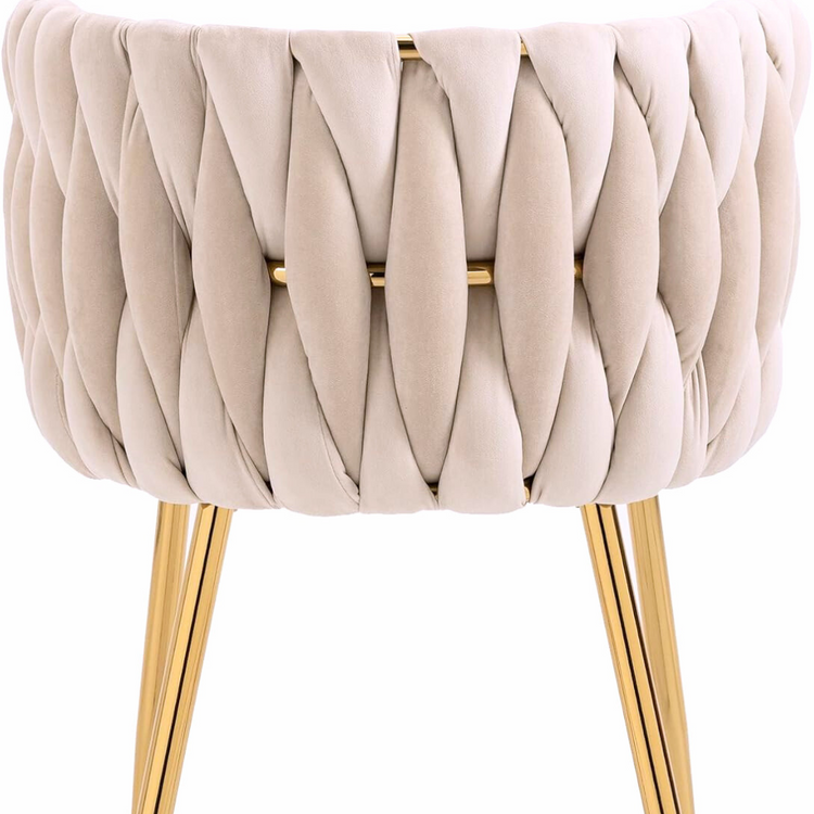 Silla Mizzi Beige | Terciopelo | Diseño Elegante y Cómoda