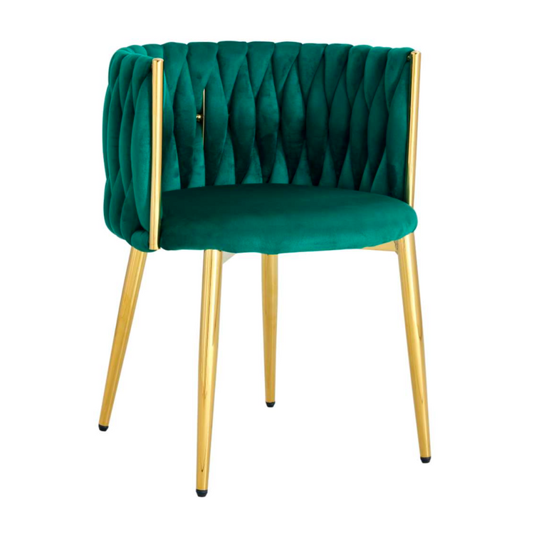 Silla Mizzi Verde | Terciopelo | Diseño Elegante y Cómoda