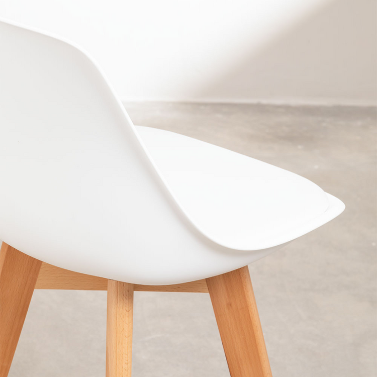 Taburete Bar Tulip Blanco 75cm | Diseño Moderno