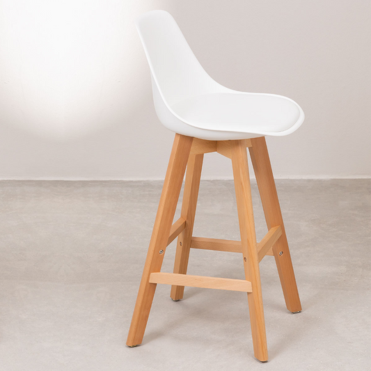 Taburete Bar Tulip Blanco 75cm | Diseño Moderno