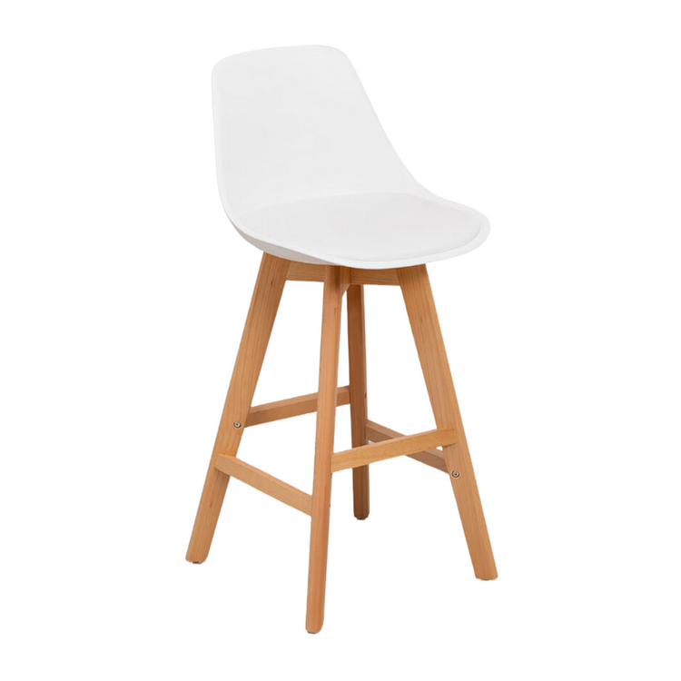 Taburete Bar Tulip Blanco 75cm | Diseño Moderno