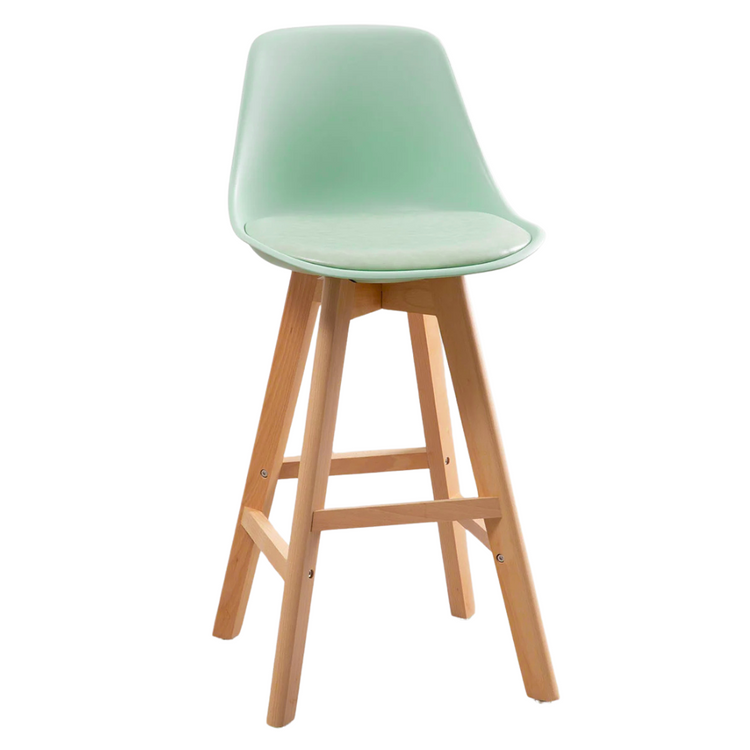 Taburete Bar Tulip Menta 66 cm | Elegancia Nórdica para tu Espacio