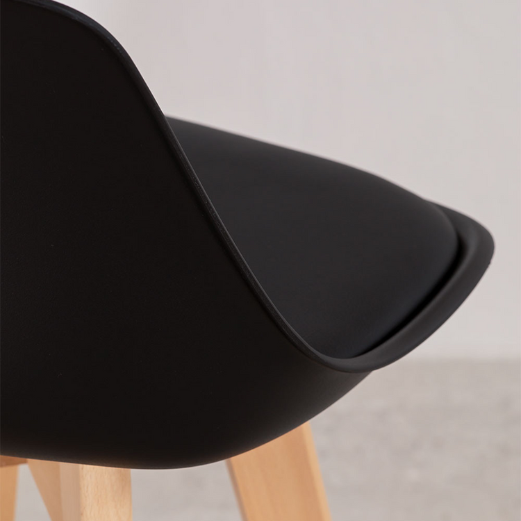 Taburete Bar Tulip Negro 75cm | Diseño Moderno