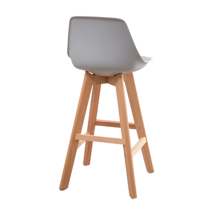 Taburete Bar Tulip Gris 66 cm | Elegancia Nórdica para tu Espacio