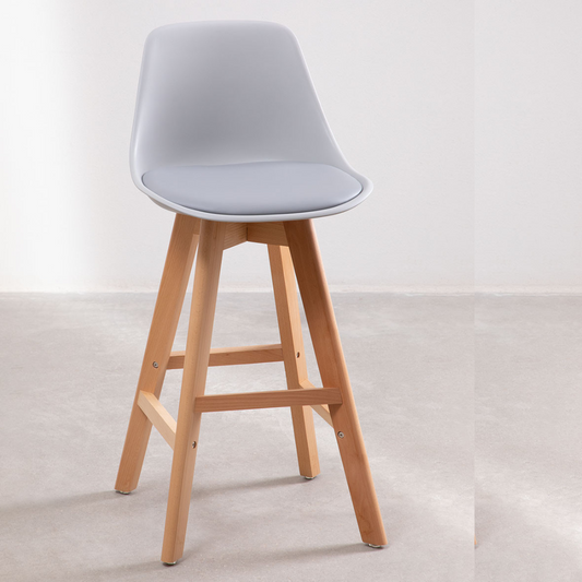 Taburete Bar Tulip Gris 75 cm | Diseño Moderno