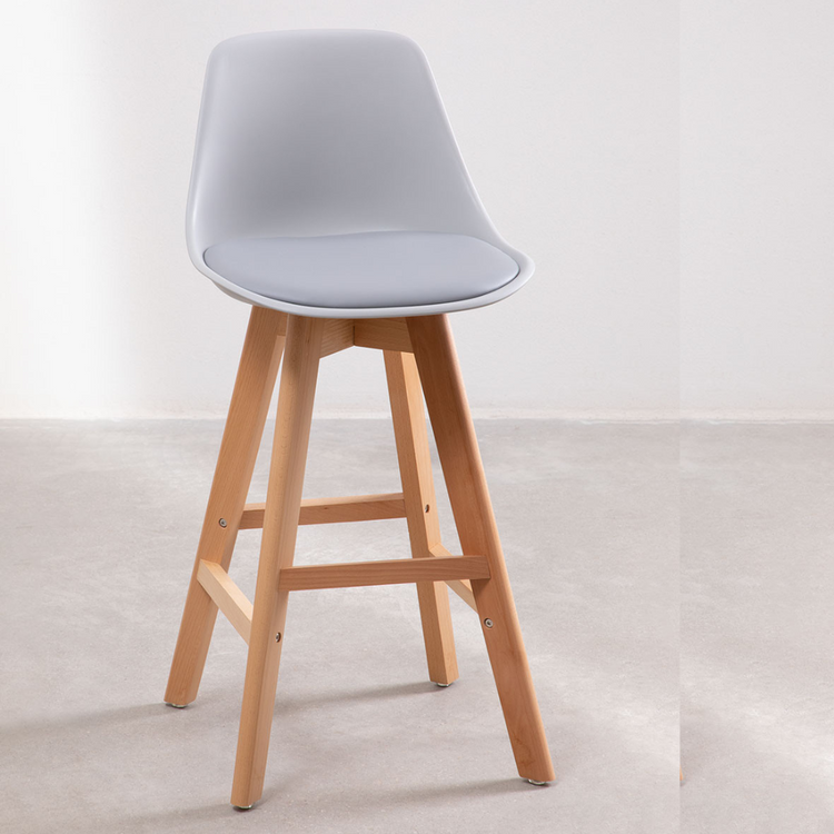 Taburete Bar Tulip Gris 75 cm | Diseño Moderno