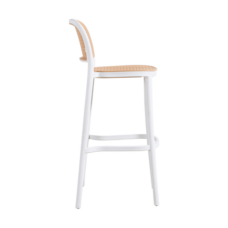 Pack 4 Taburete Montana Blanco 65 cm | Moderno & Apilable