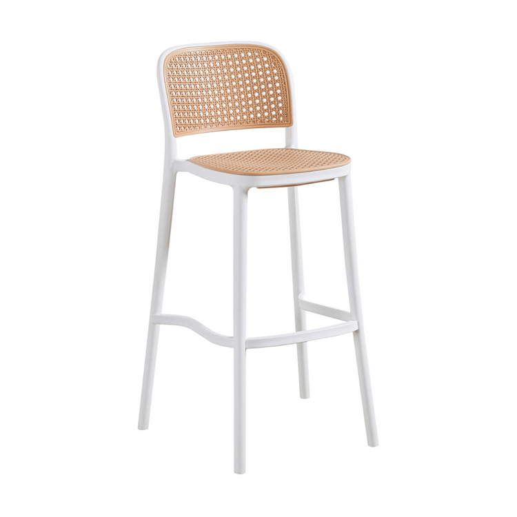 Pack 4 Taburete Montana Blanco 65 cm | Moderno & Apilable