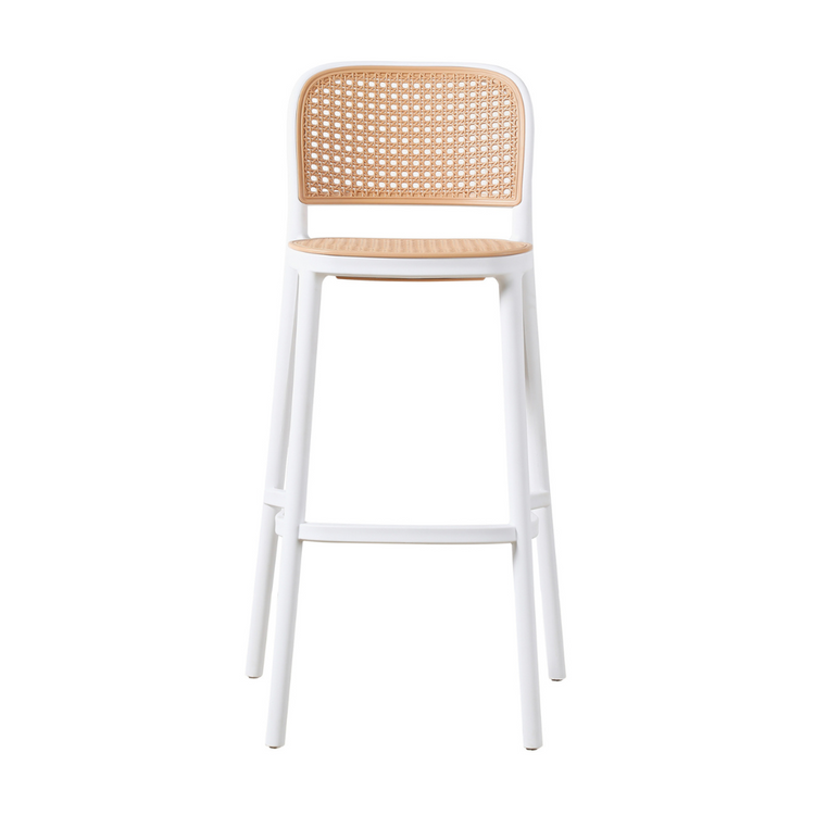 Pack 4 Taburete Montana Blanco 65 cm | Moderno & Apilable