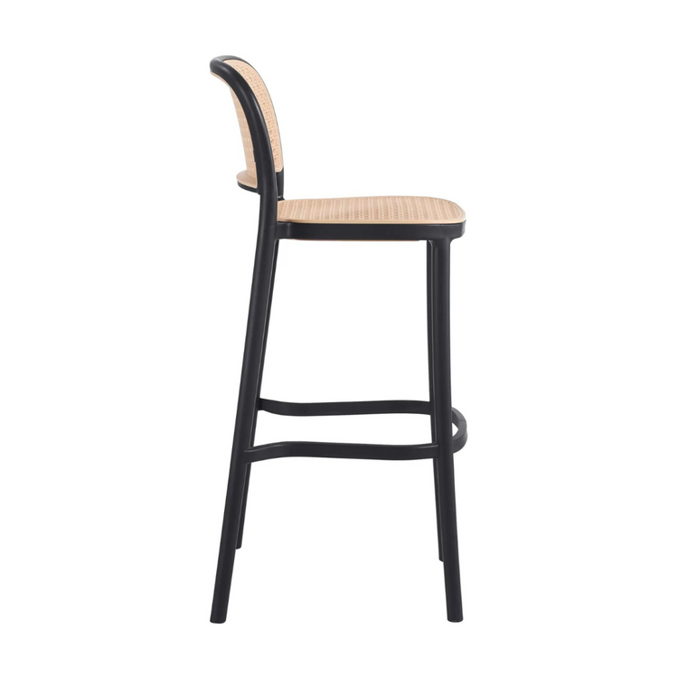 Pack 2 Taburete Montana Negro 65cm | Rattan Sintético, Exterior