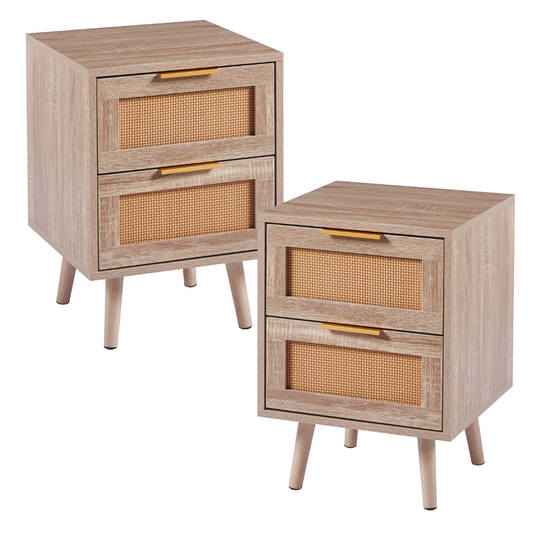 Pack 2 Veladores Brando | Elegancia Natural para tu Hogar