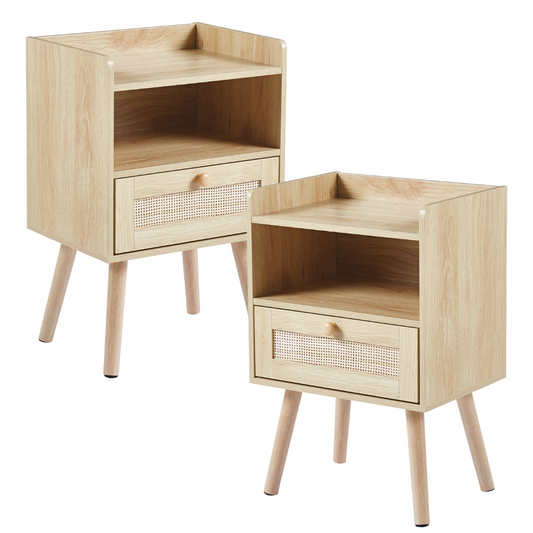 Pack 2 Veladores Norlan | Elegante y funcional