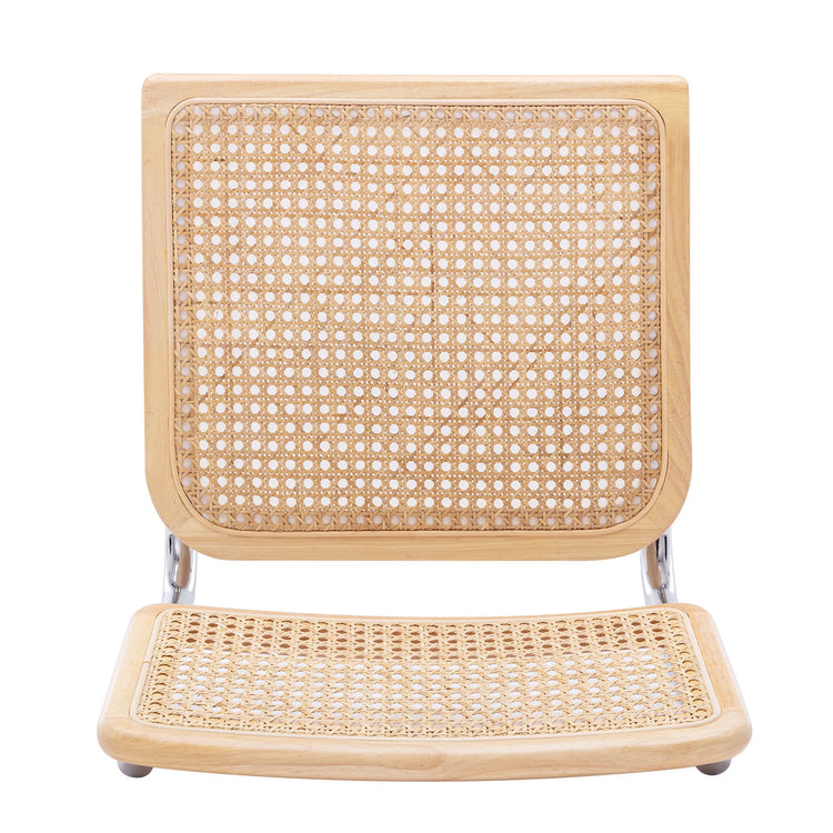 Pack 2 Silla Voladiza color Natural | Ratan & Metal | Comedor/Living
