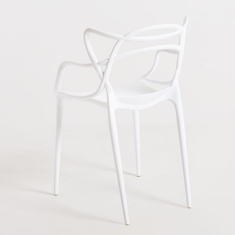 Pack 4 Sillas Masters Blancas | Ideal Terraza y Interior