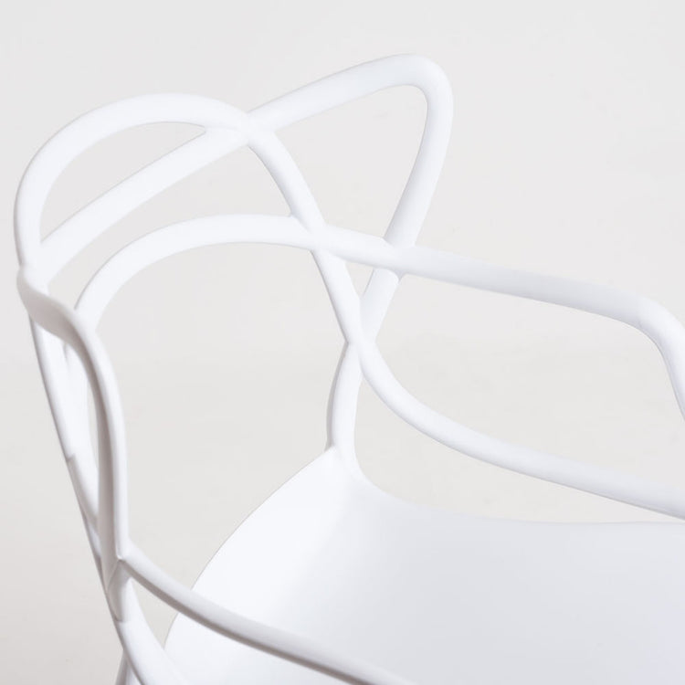 Pack 4 Sillas Masters Blancas | Ideal Terraza y Interior