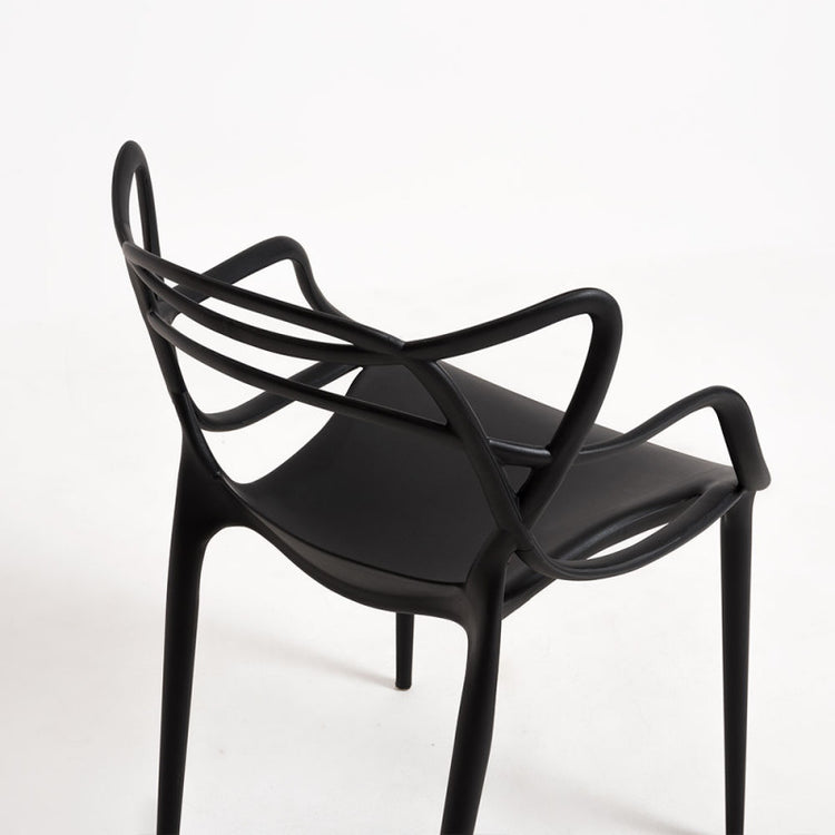 Pack 4 Sillas Masters Negras | Ideal Terraza y Interior