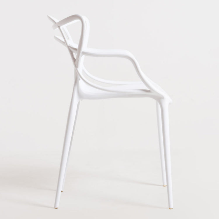 Pack 4 Sillas Masters Blancas | Ideal Terraza y Interior