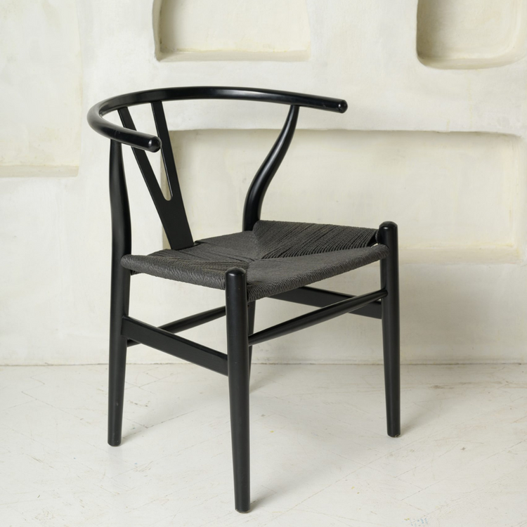 Pack 2 Silla Wishbone Nórdica | Madera | Negro