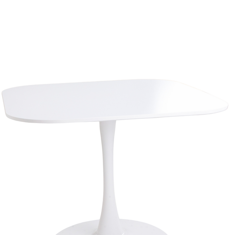 Mesa Tulip Cuadrada Blanca| Moderna y Elegante