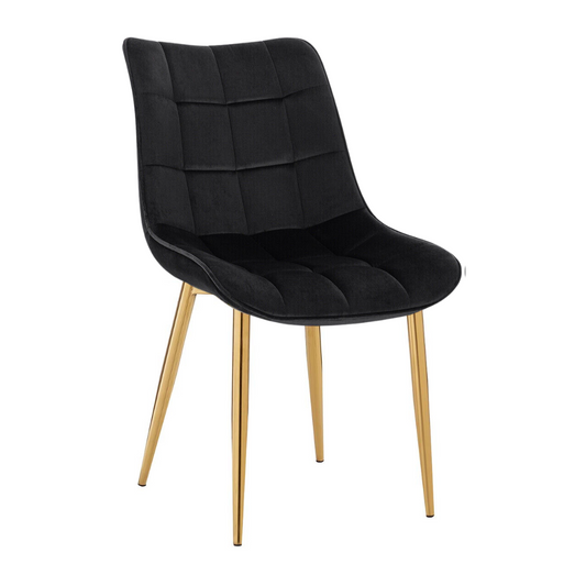 Silla Kena | Terciopelo con Dorado | Lujoso y Diseño Clásico