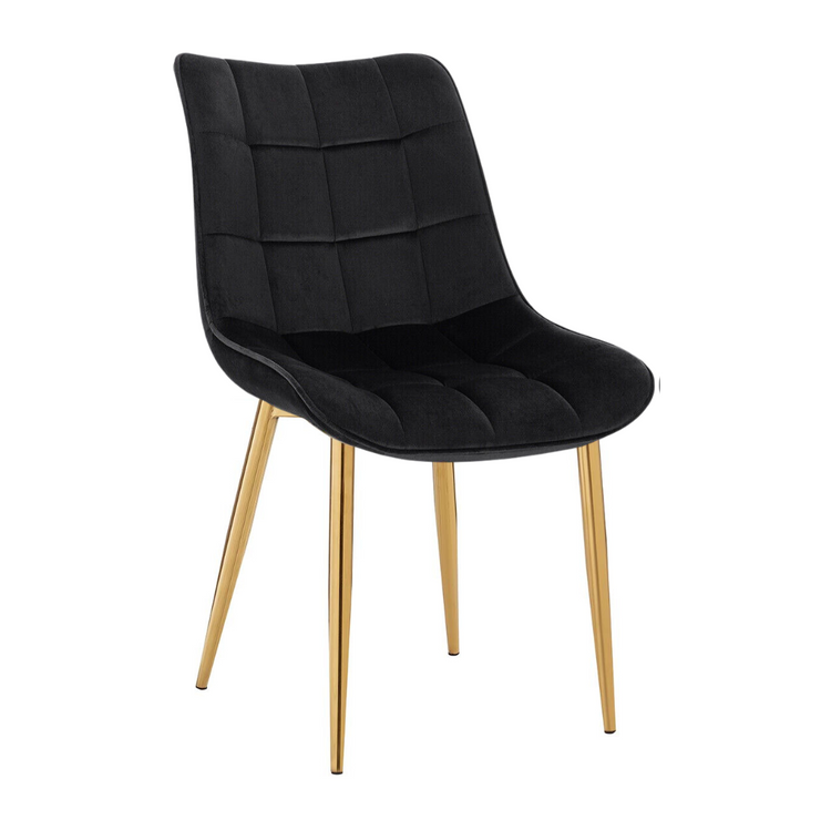 Silla Kena | Terciopelo con Dorado | Lujoso y Diseño Clásico