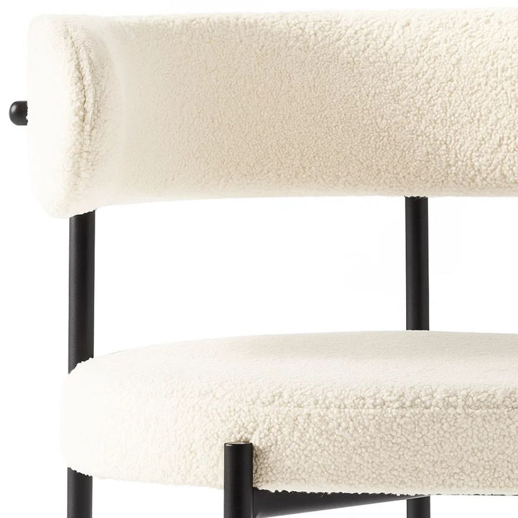 Silla Makena Beige | Metal y Tela