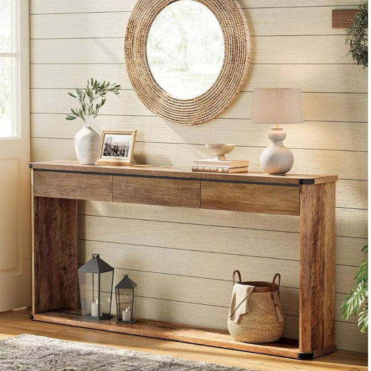 Mueble Recibidor Arrimo Cardona | Marrón Rústico