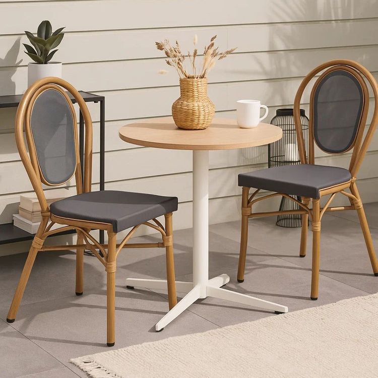 Silla Parisina Montello Gris | Rattan Metal