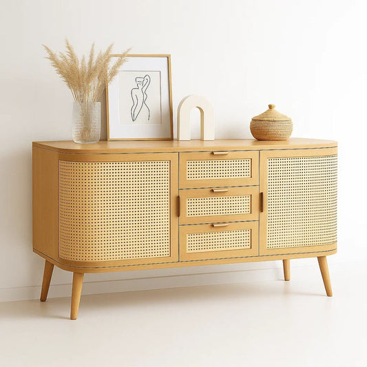 Rack Marian | Rattan & Madera