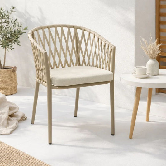 Silla de Terraza Artena | Aluminio y Cuerda