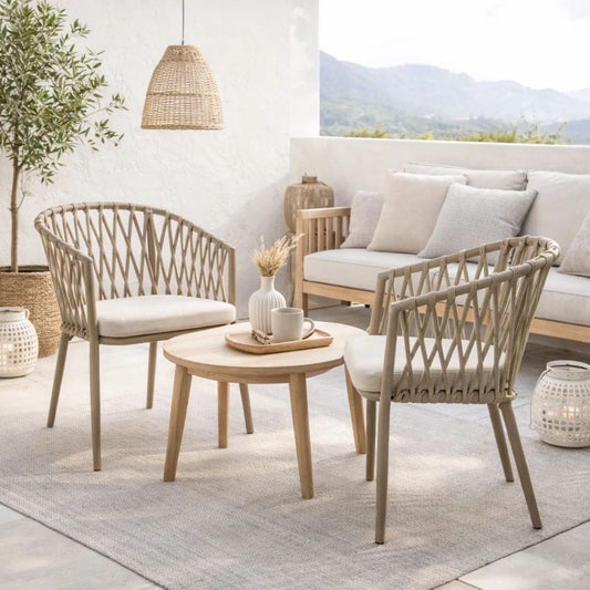 Silla de Terraza Artena | Aluminio y Cuerda