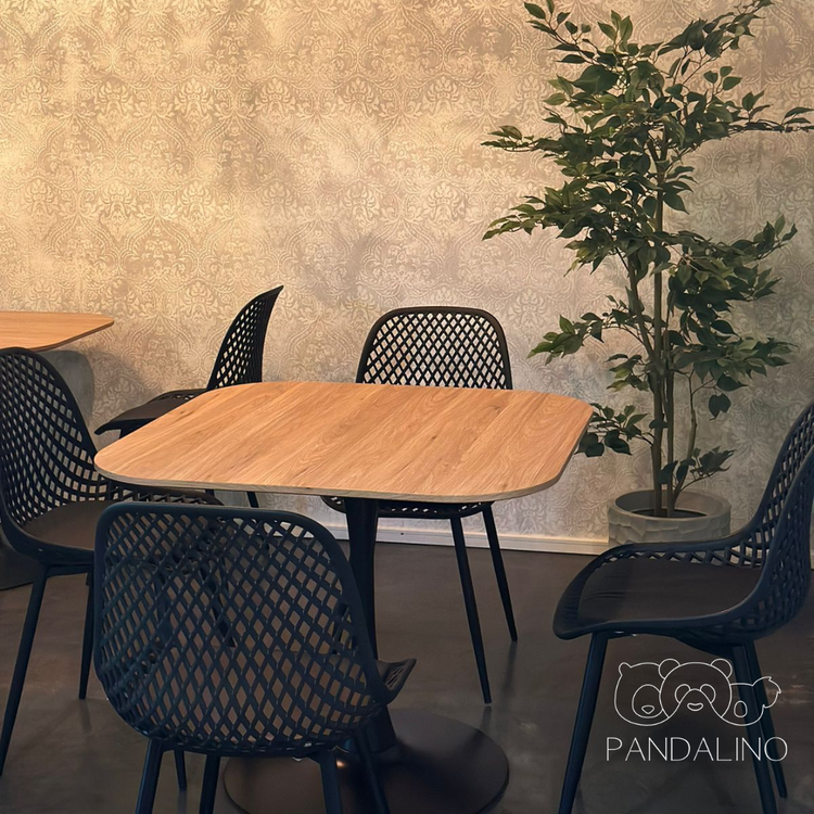 Pack 4 Sillas Grillet Negras | Resistentes y Cómodas | Comedor/Living