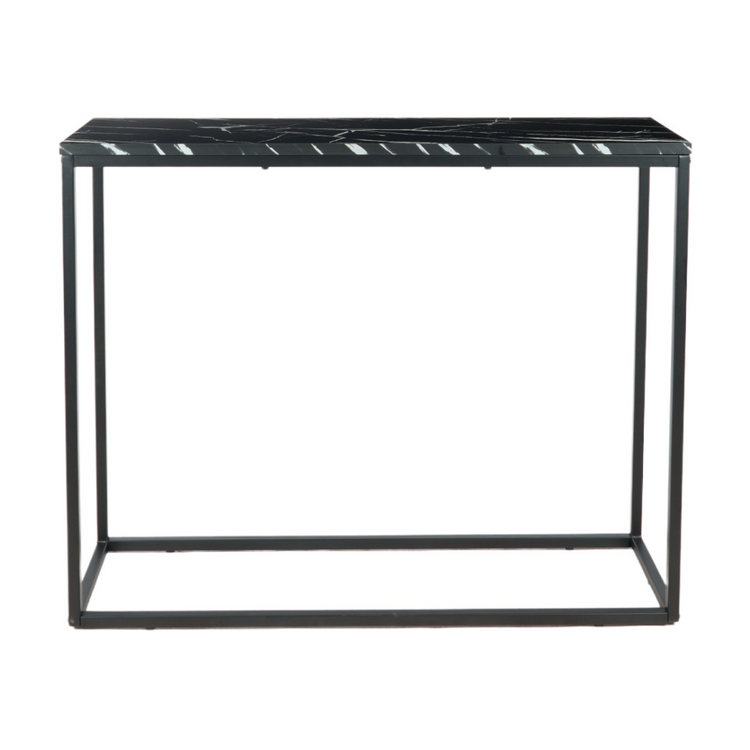 Arrimo Turmalina | Mesa Auxiliar Moderna Mármol Negro