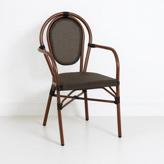 Silla Parisina Astoria Café | Rattan con Reposabrazos